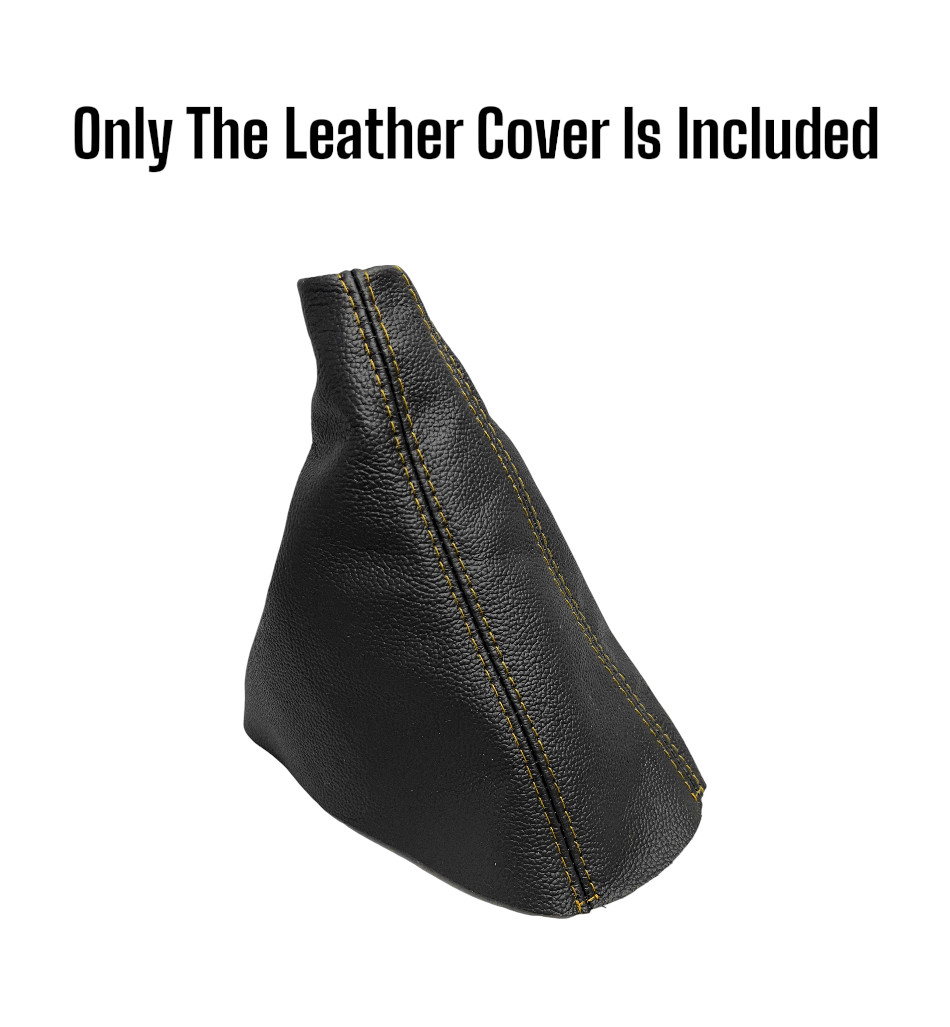 Yellow Stitch Real Leather Shift Boot Cover For 2003-2012 Dodge Ram 2500 3500