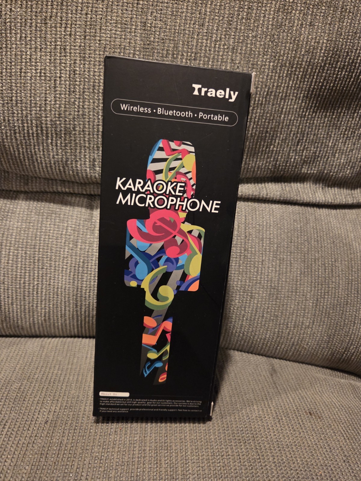 Traely Wireless Bluetooth Karaoke Microphone Portable Mic-Rose Gold Open Box