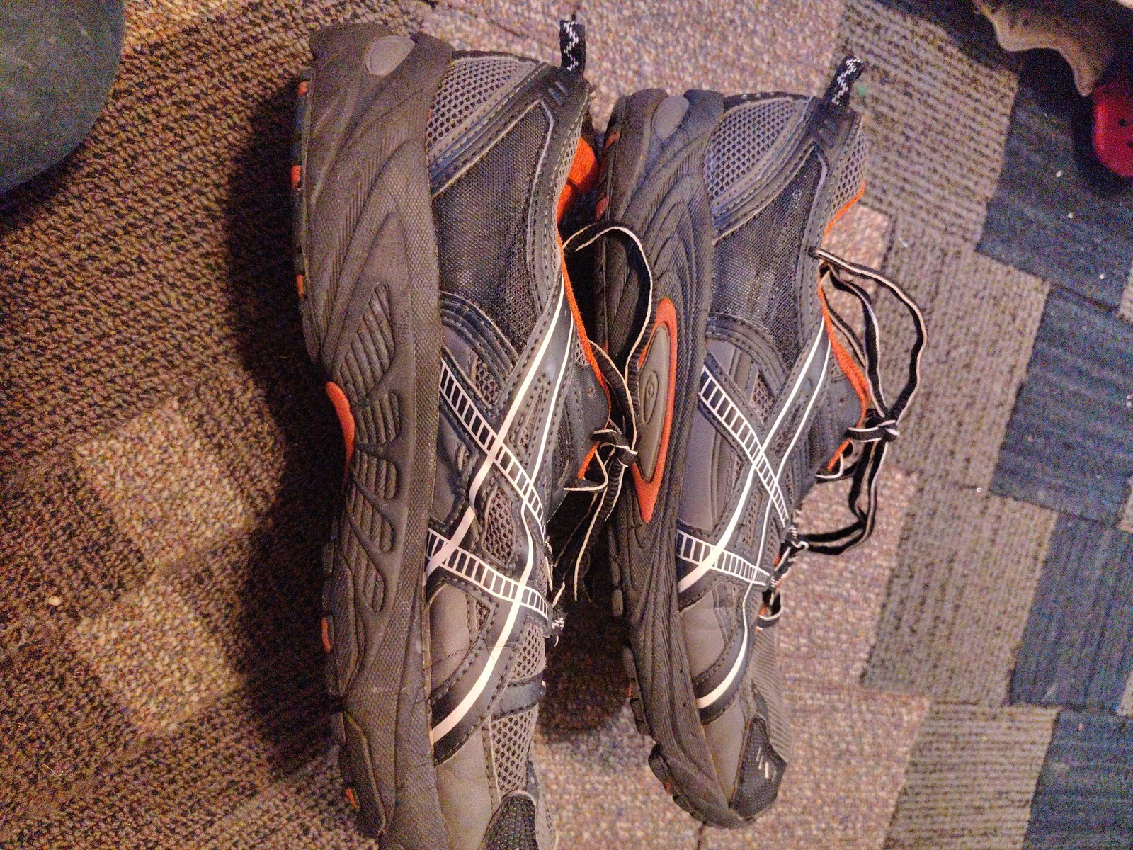ASICS Gel-Venture Trail Runners Men's Gray Orange Size 10