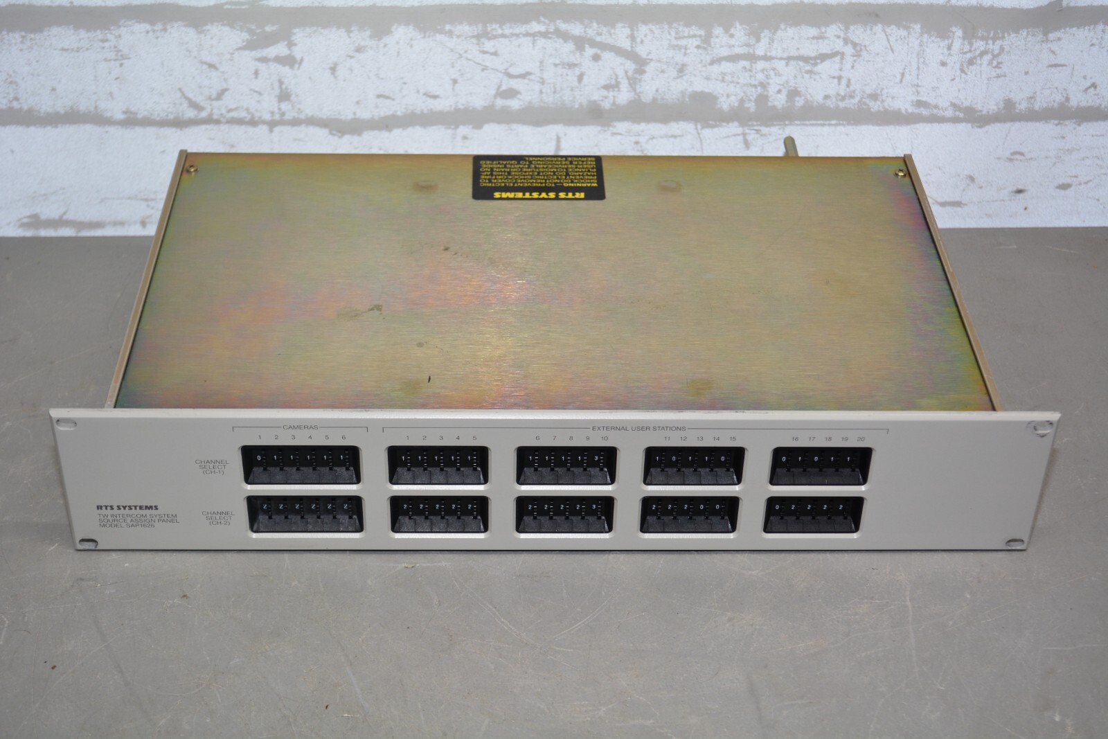 ^ RTS Systems TW Intercom System Source Assign Panel SAP-1626 #X3010