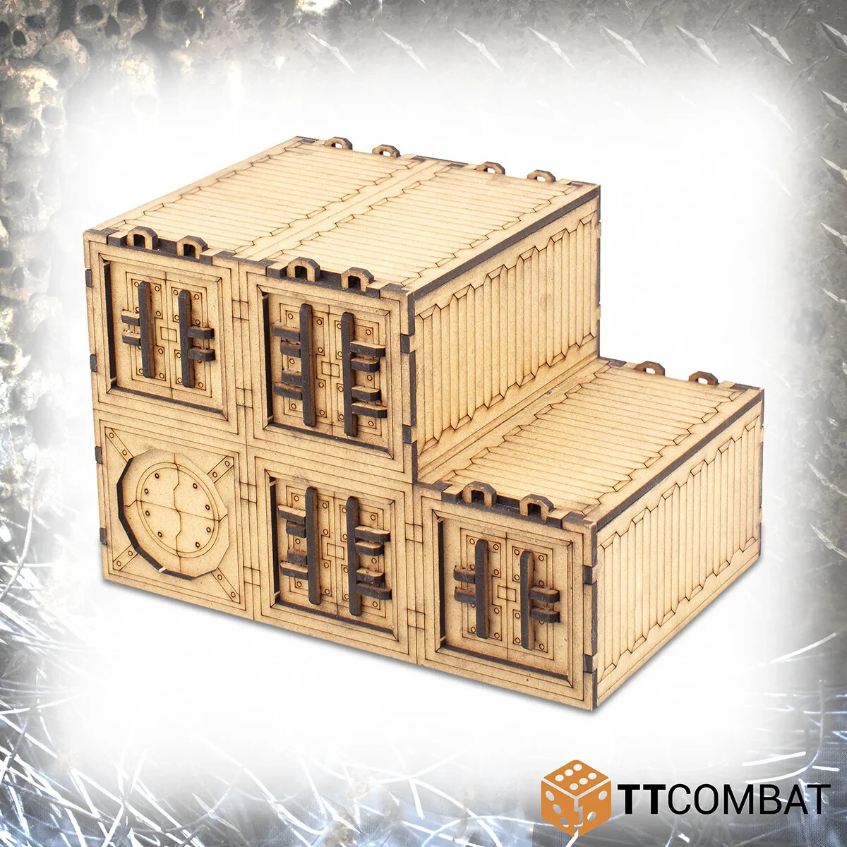 TTCombat TTSCW-SFG-166 Goliath Container Wall (Sci-Fi Gothic) Terrain Kit