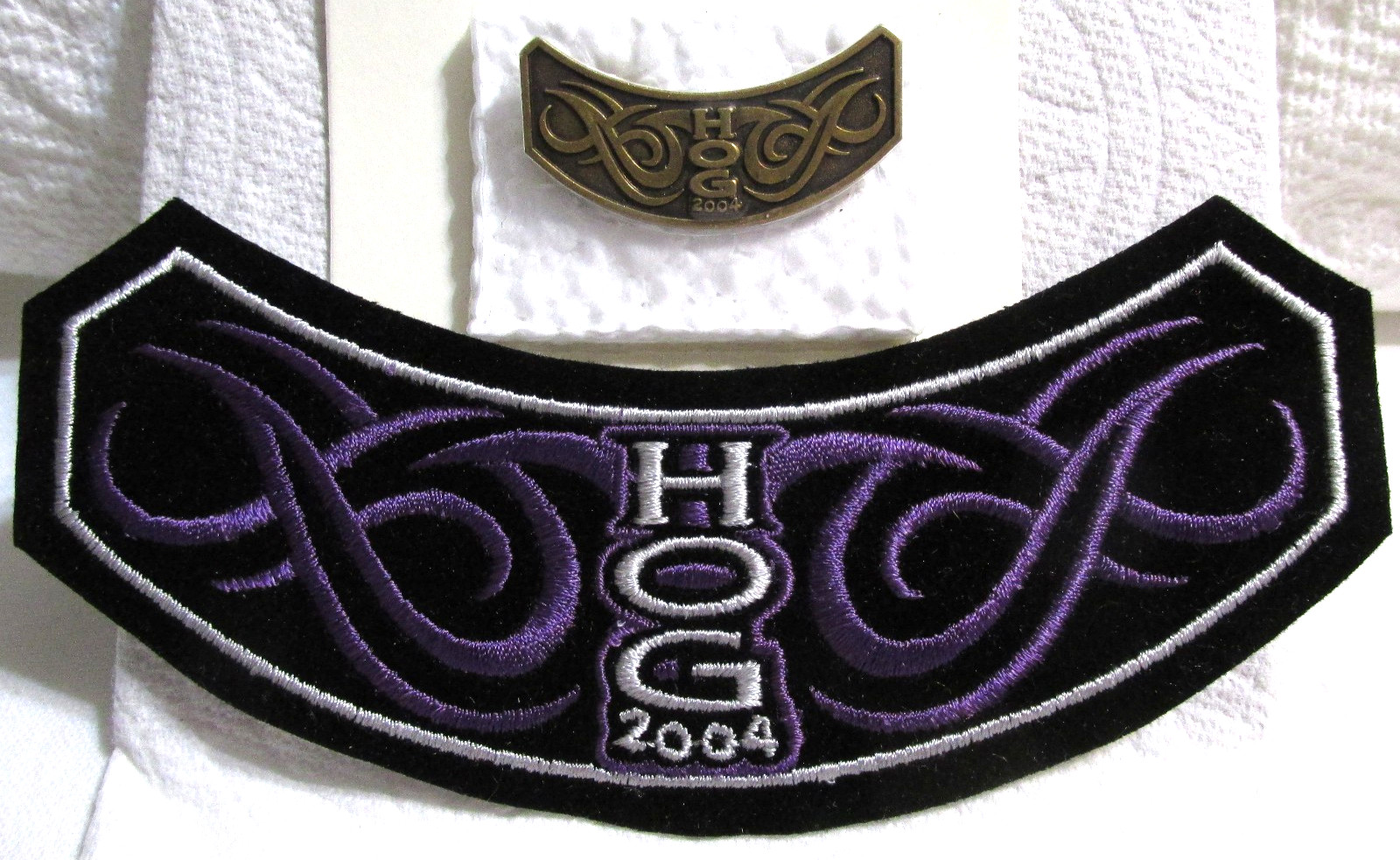 2004 - H.O.G.  Motorcycle Biker Patch & Pin - Harley Davidson - New