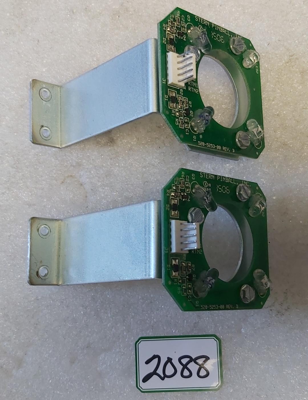 STERN Bank Opto Interrupter Board Assembly w  Bracket Lot #520-5253-00 (2088)