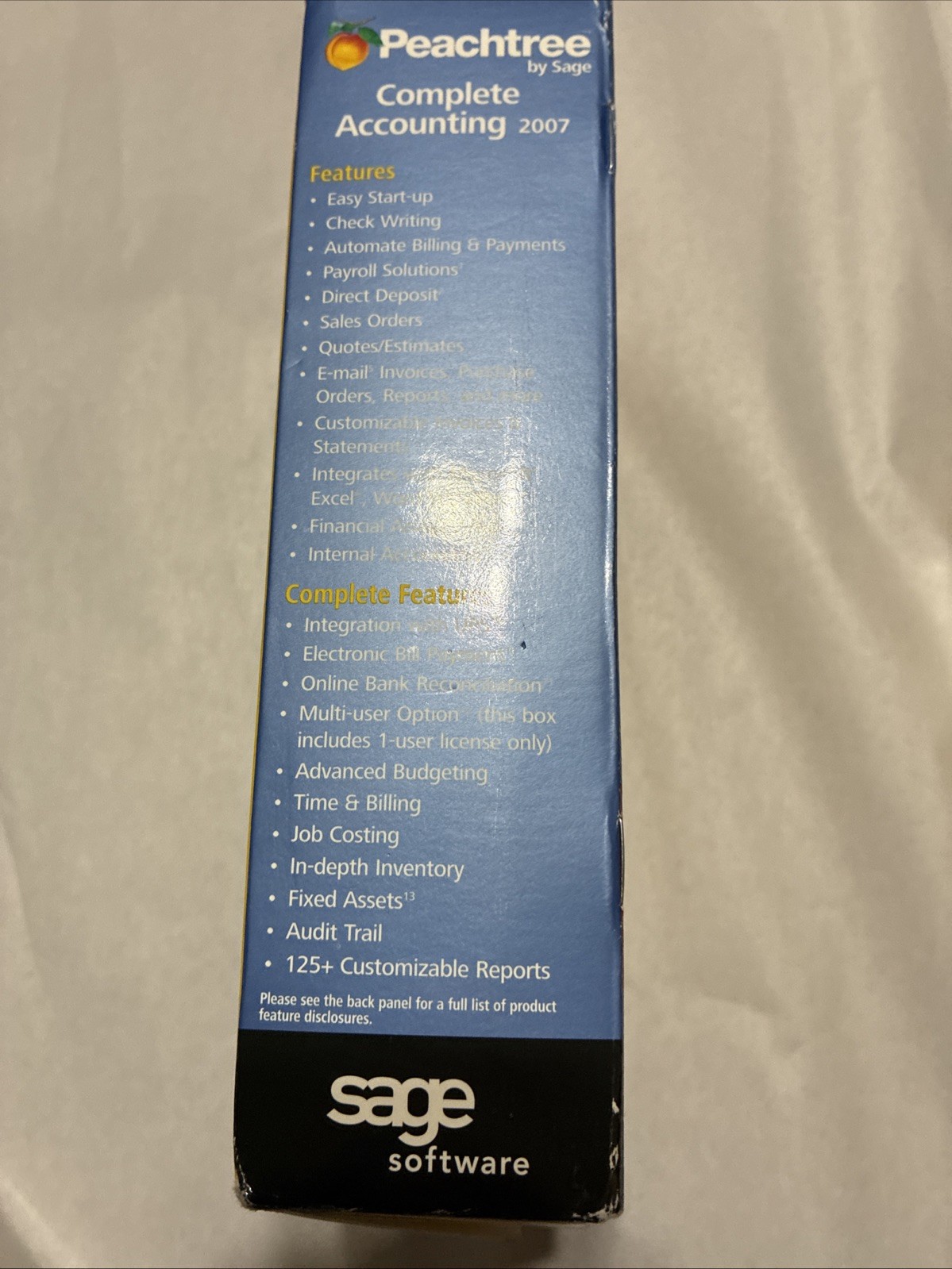 Sage Peachtree Complete Accounting 2007 & ACT Windows Computer Software 90’s
