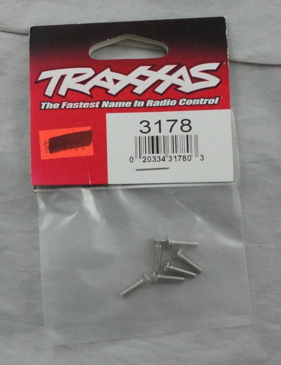 3x12mm Flat Head (Coutnersunk) Screws 6pcs by Traxxas TRA3178