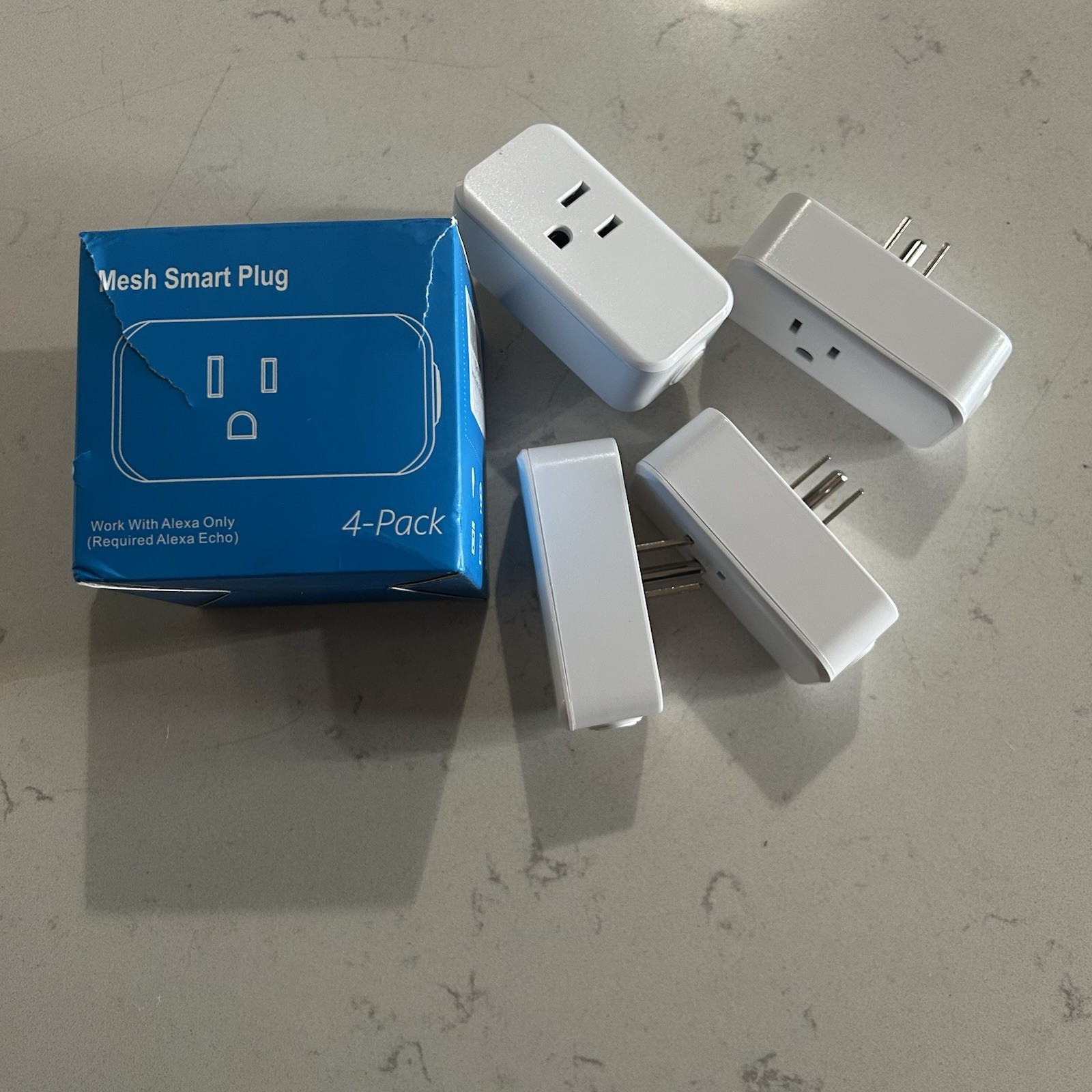 Mesh Smart Plug  Works With Alexa Only (Alexa Echo)  4 Pack White