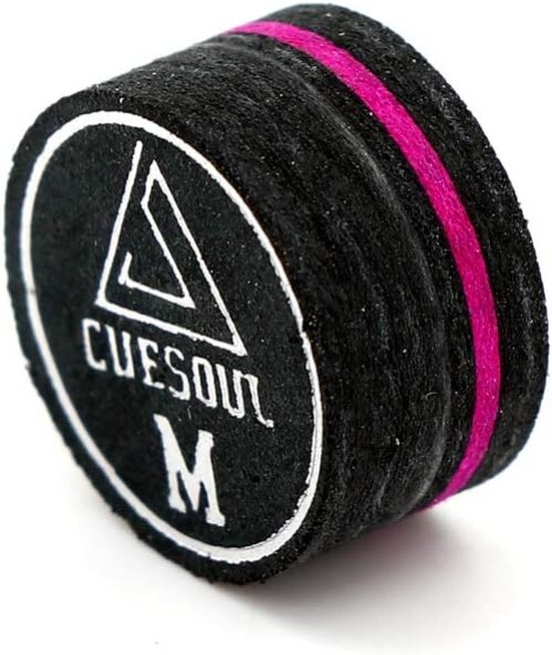 Versatile Medium Hardness Glue-On Cue Tips for Enhanced Billiard Performance