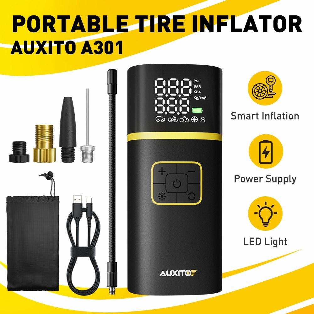 Tire Inflator Car Air Pump Compressor Electric Portable Auto 12V Volt 150 PSI