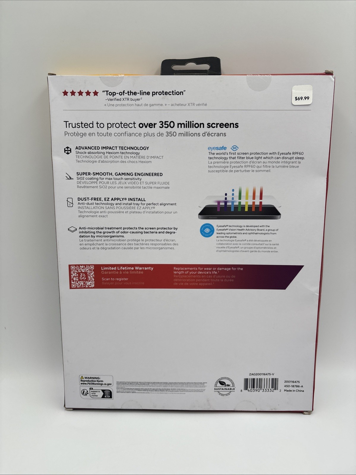 ZAGG Glass XTR3 iPad Pro 11" (M4) Screen Protector NEW