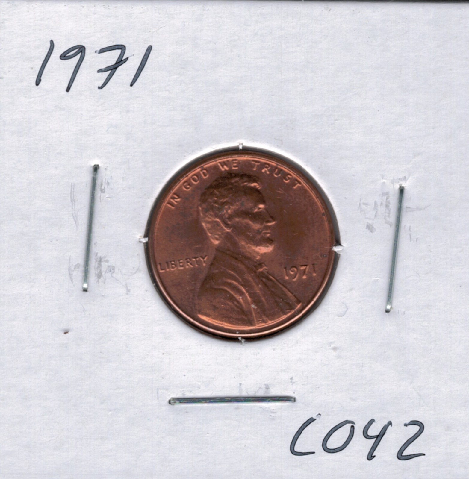 1971 Lincoln Memorial Penny C042 !!!Free Shipping!!!