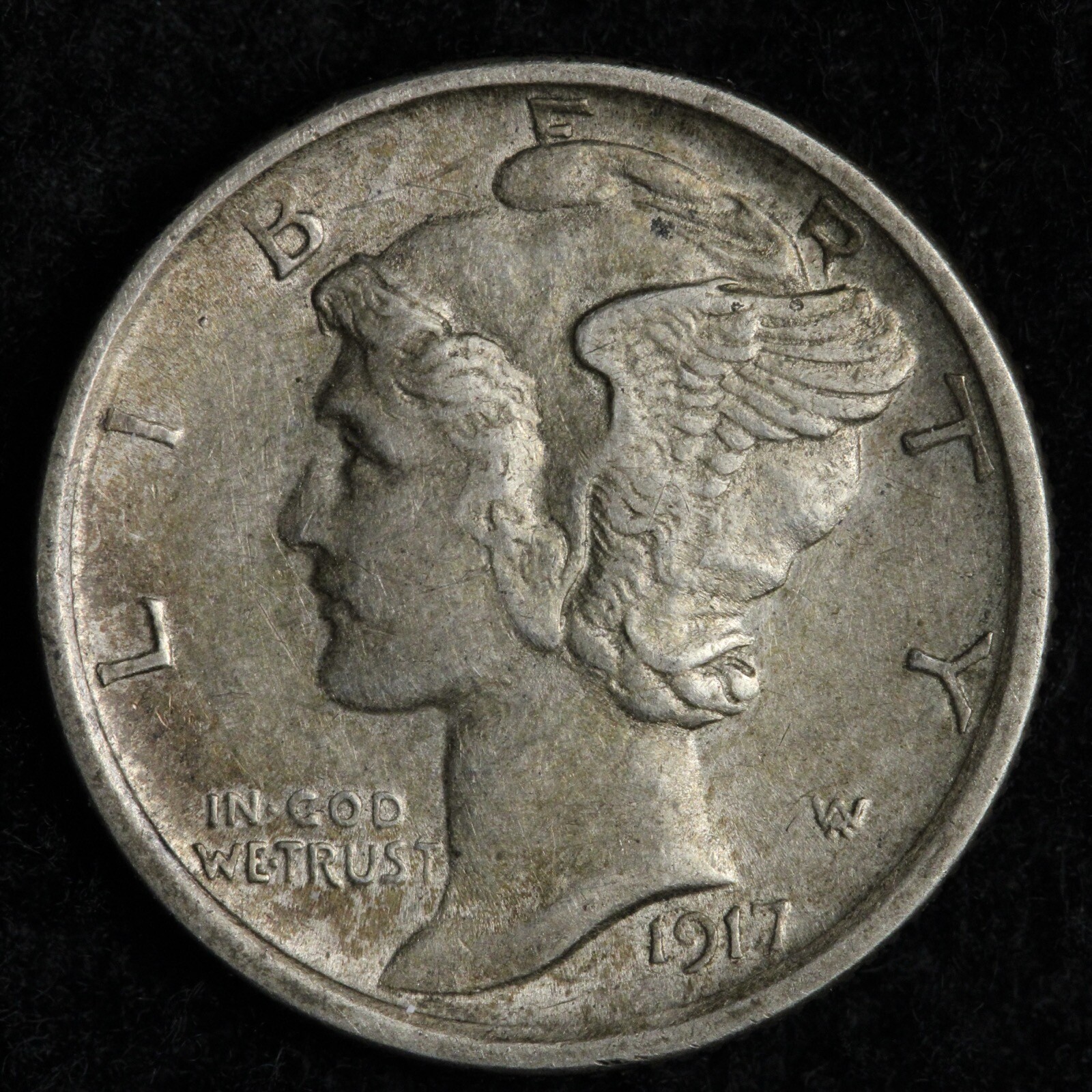 1917-S Mercury Silver Dime UNC *UNCIRCULATED* MS E209 GJNT