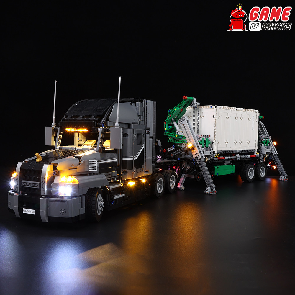 LED Light Kit for Mack Anthem - Compatible with LEGO® 42078 Set (Classic)