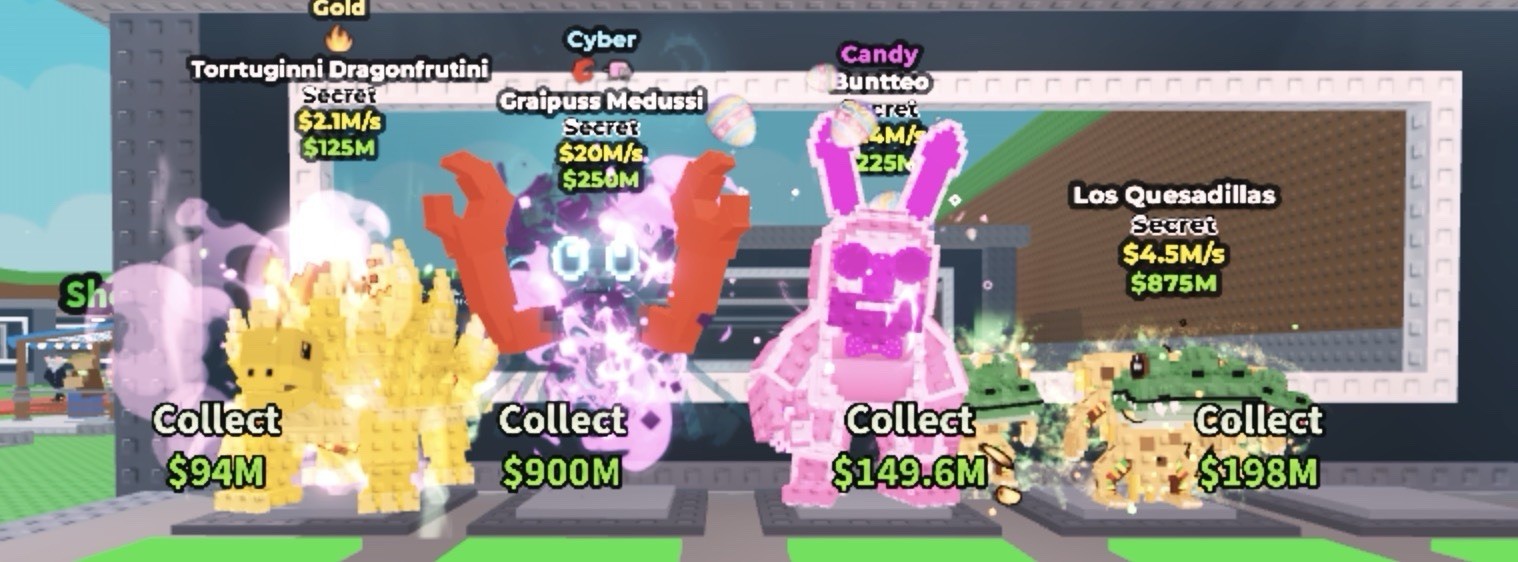 Game Item Collectibles Secret Gen Gold Cyber Candy Tortugini, Grapigus, Bunsteo