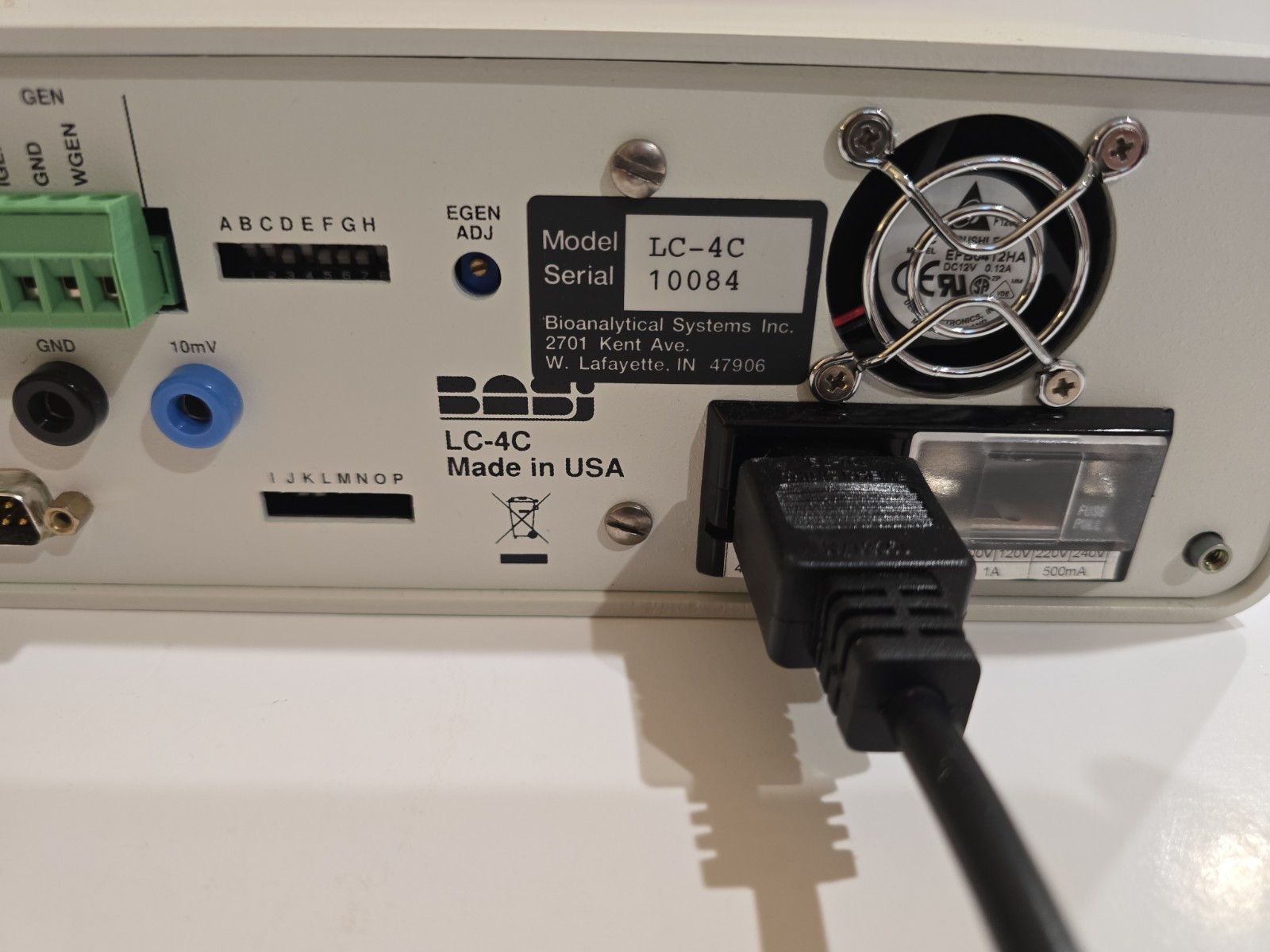 BAS LC-4C Amperometric Detector Tested Working