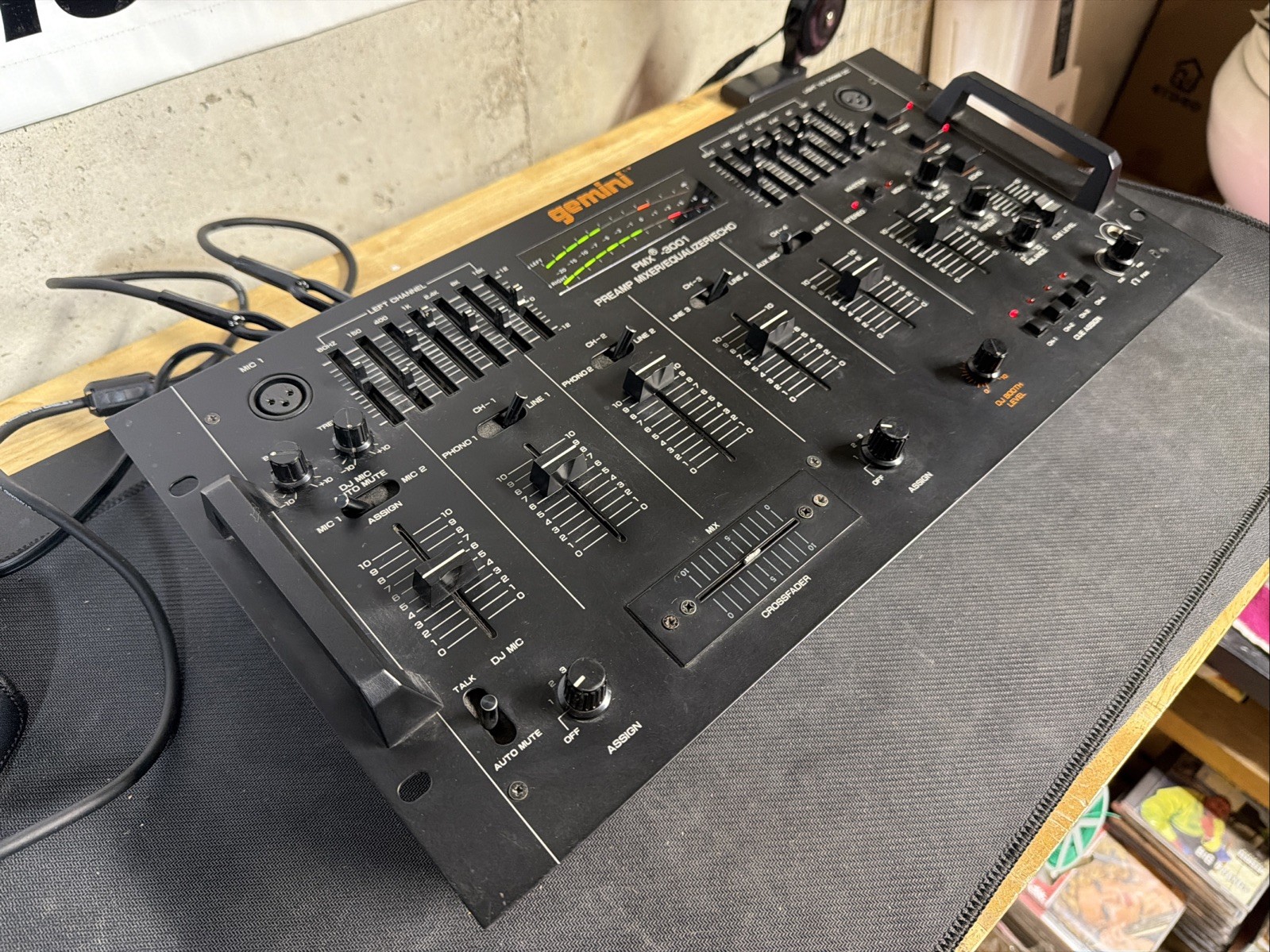 READ! Gemini PMX-3001 PREAMP MIXER EQUALIZER ECHO DJ Fast USA Ship! 3000 Echo