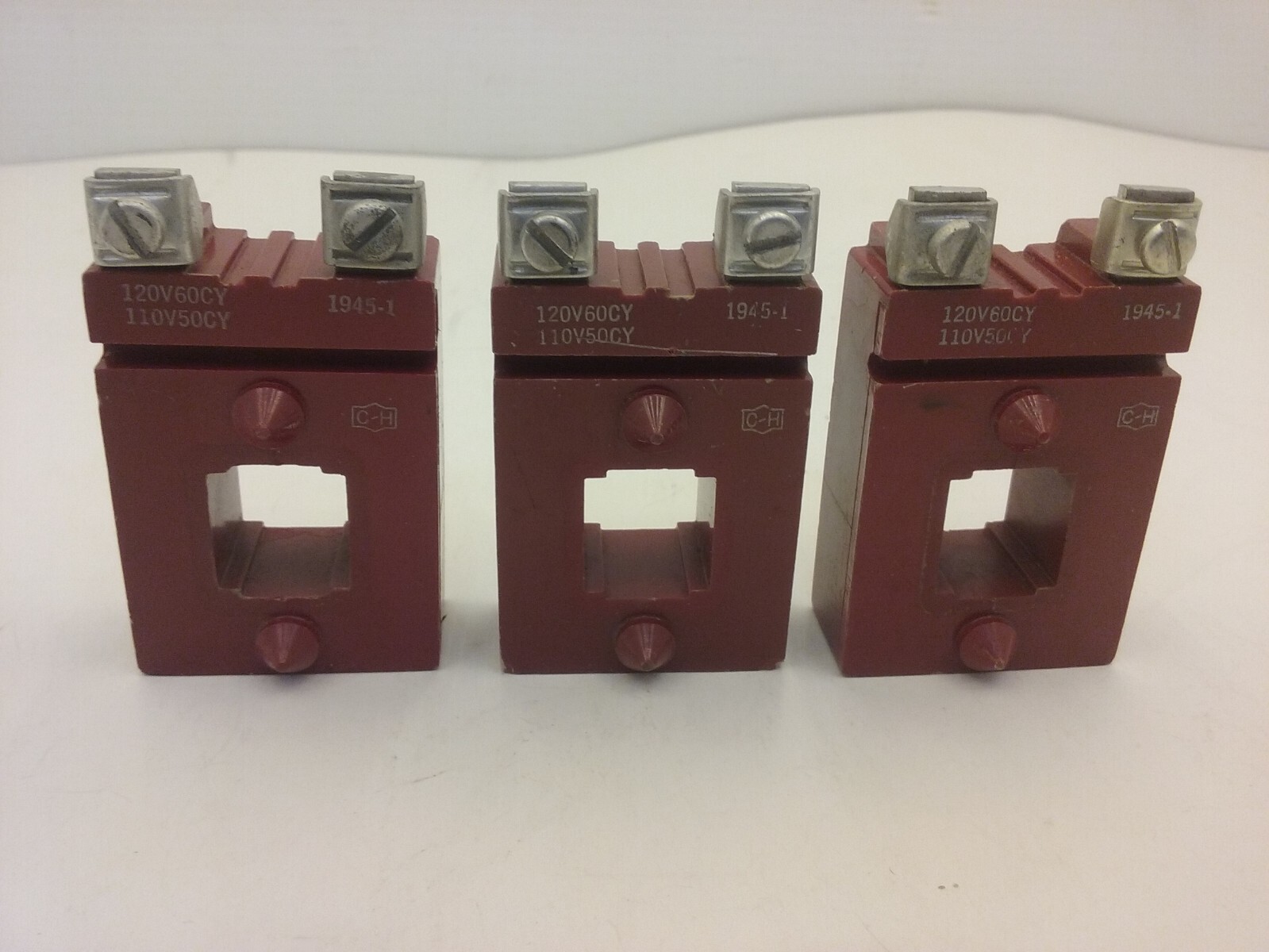 CUTLER HAMMER 1945-1 MAGNETIC COIL 120V 60CY 110V 50CY (LOT OF 3)