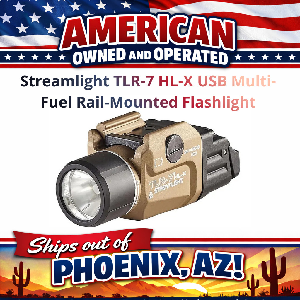 TLR-7 HL-X USB Multi-Fuel Rail-Mounted Flashlight (69459) - FDE