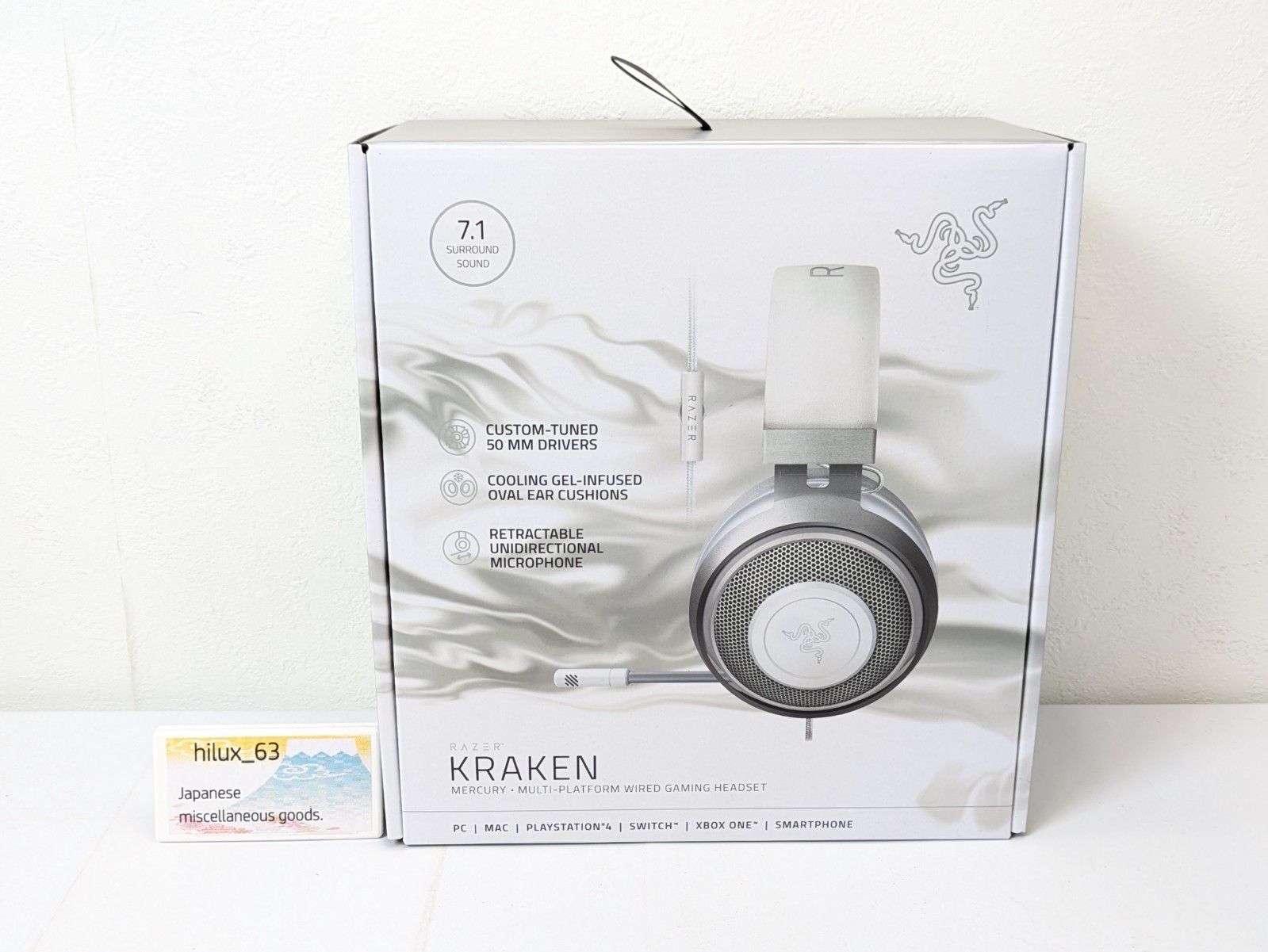 RAZER Kraken Gaming Headset Mercury White RZ04-02830400-R3M1 3.5Mm Lightweight