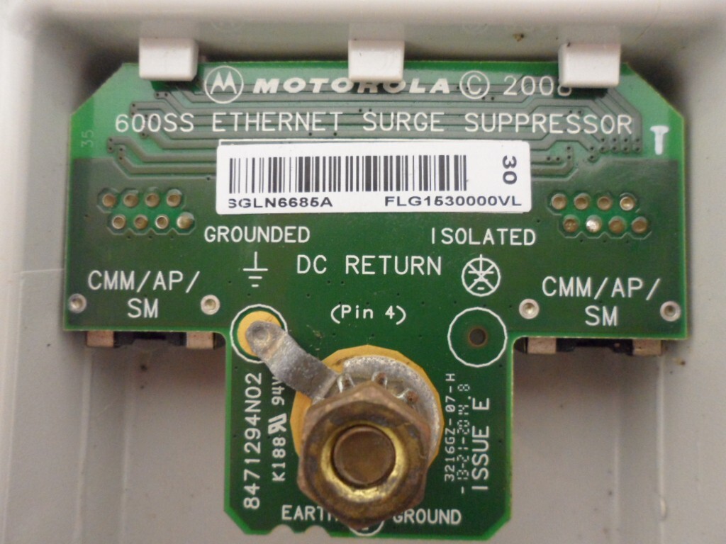 Motorola Networks 600SSH Surge Suppressor Universal Ethernet RoHS compliant POE