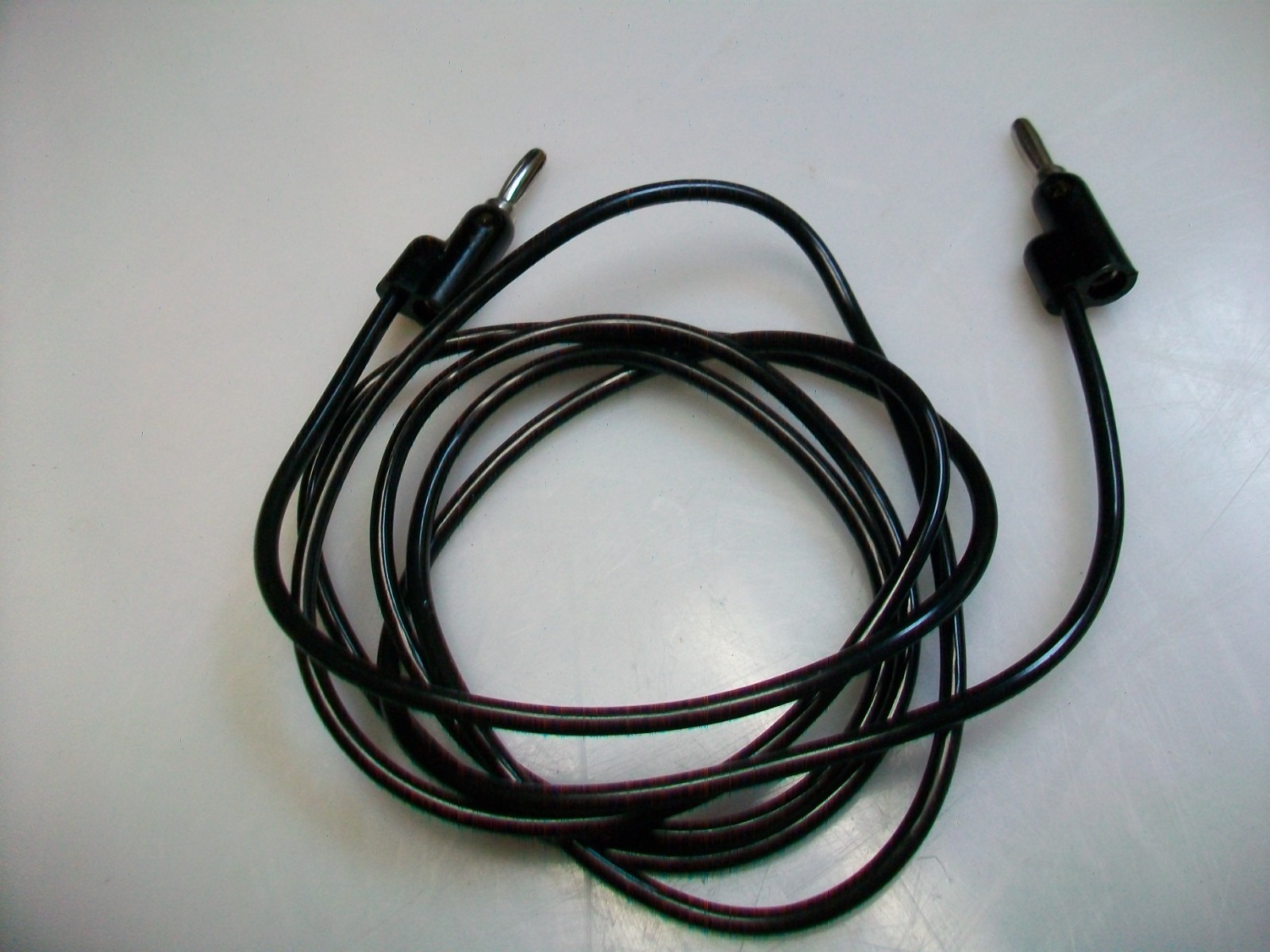 60" BLACK TEST LEAD - STACKABLE BANANA PLUG EACH END  6625-01-010-7686