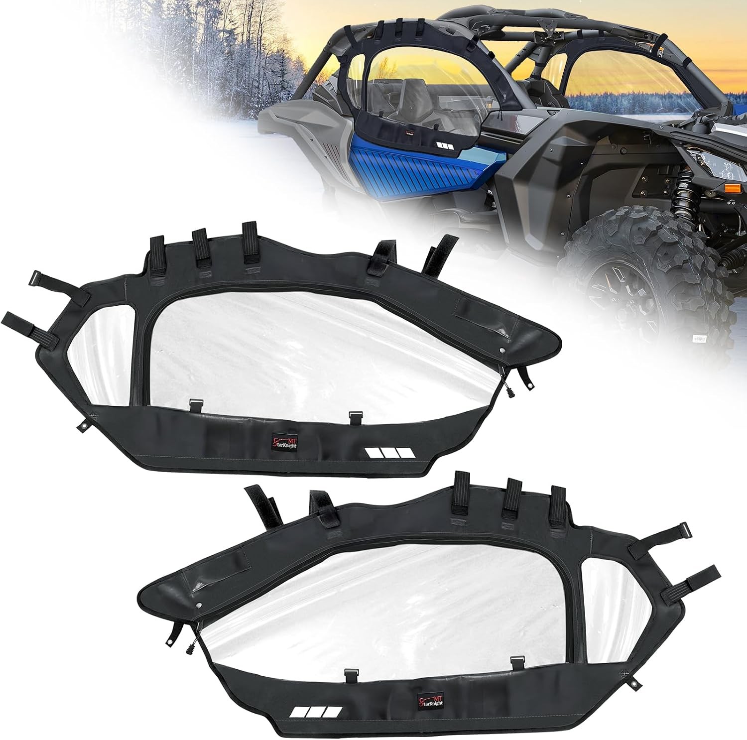 Soft Cab Enclosure Upper Windows for Can Am Maverick X3 R RR 2-seaters 2017-2026