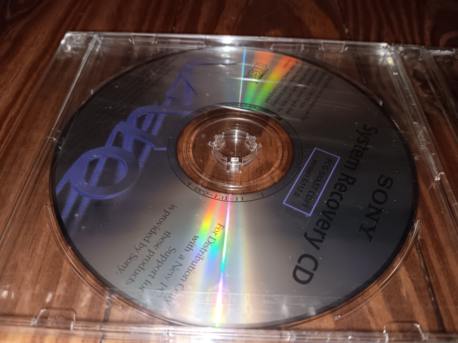 Sony VAIO System Recovery 3 CD's PCG-SRX87 Version G117.0