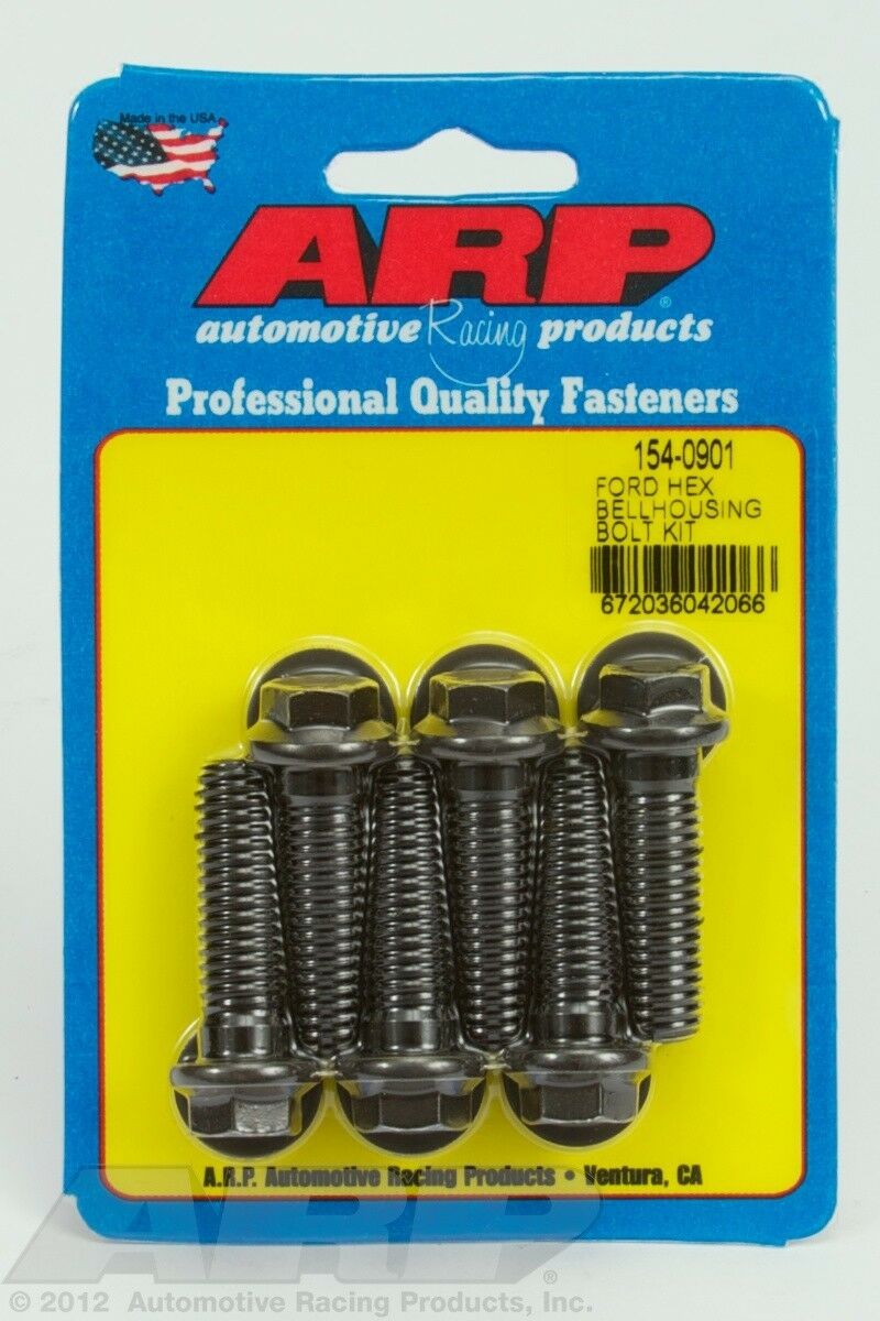 ARP 154-0901 Black Ford hex bellhousing bolt kit
