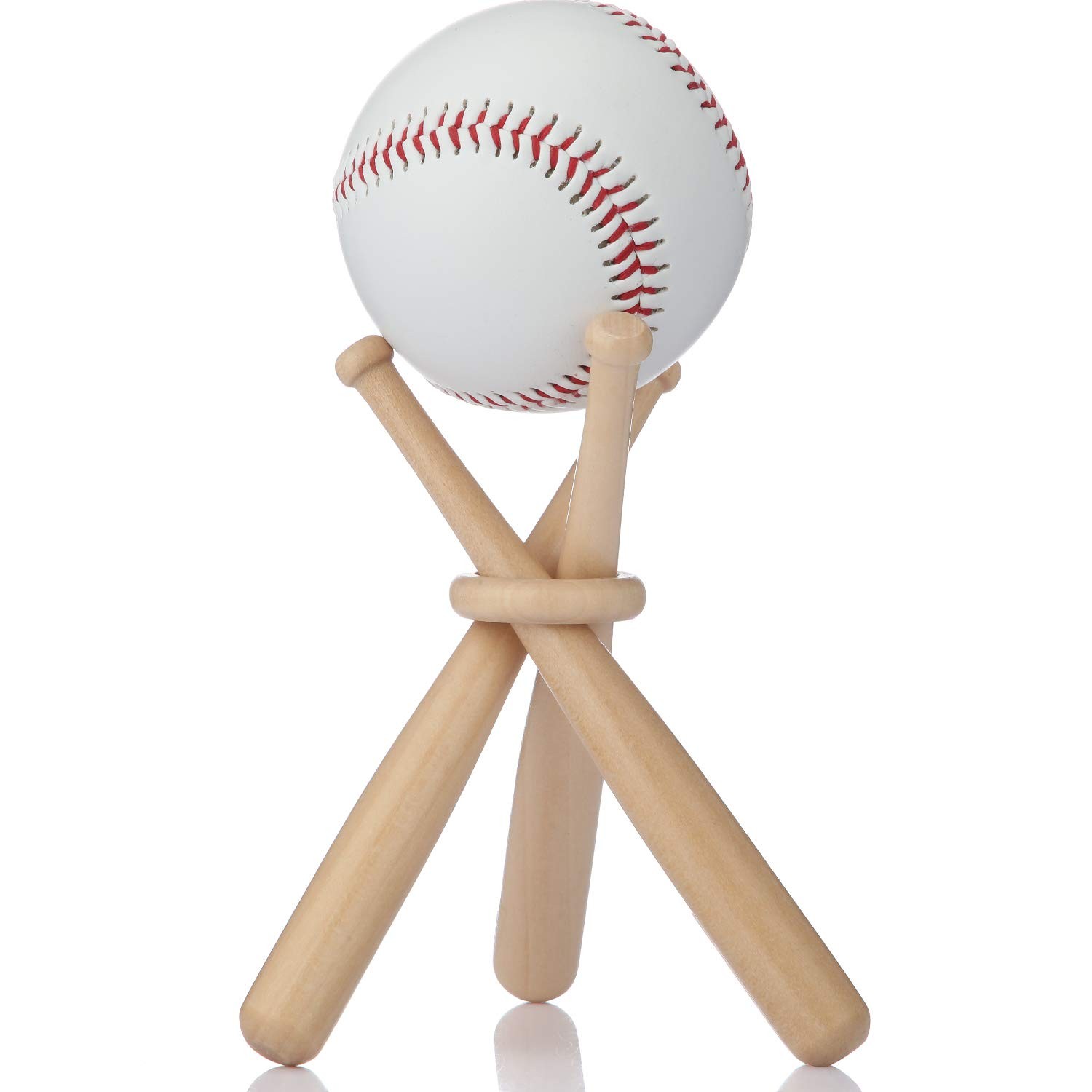 Baseball Stand Holders Balls Display Bat Wooden Stand Holder Display Centerpiece
