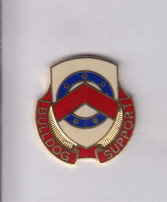 US Army 125th Support Battalion Supply Quartermaster QM crest DUI badge I-21