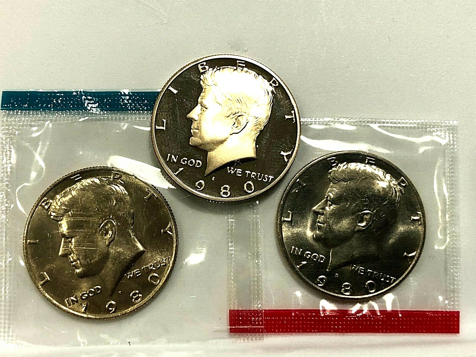 1980 P D S KENNEDY HALF DOLLAR Choice In Cello + Proof From Proof Set