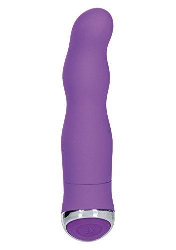 8 Function Classic Chic Curve Vibrator Waterproof Purple 4.25 Inch