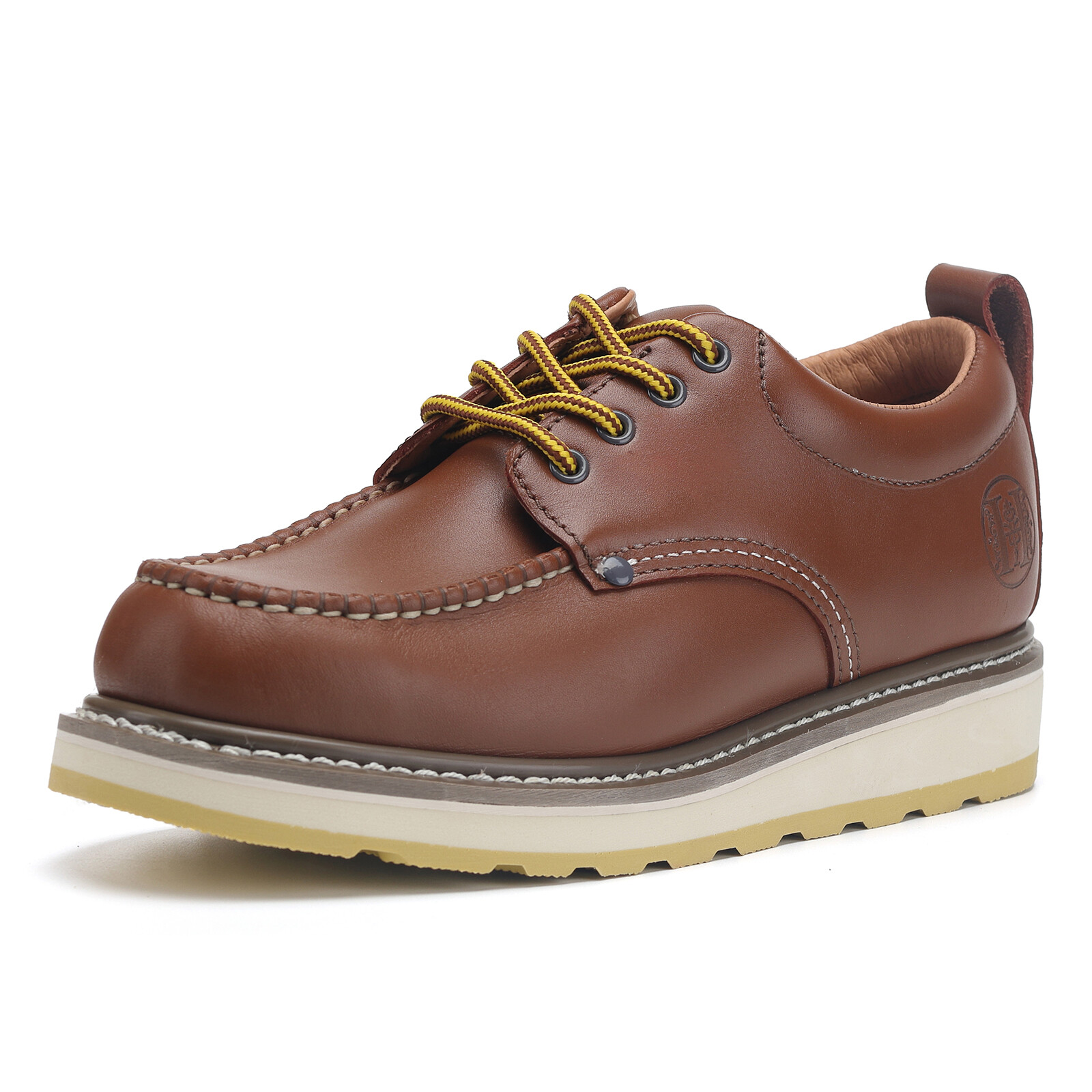 H82994 Suretrack 4" Men's Soft Toe Leather Oxford Work Shoe - Brown