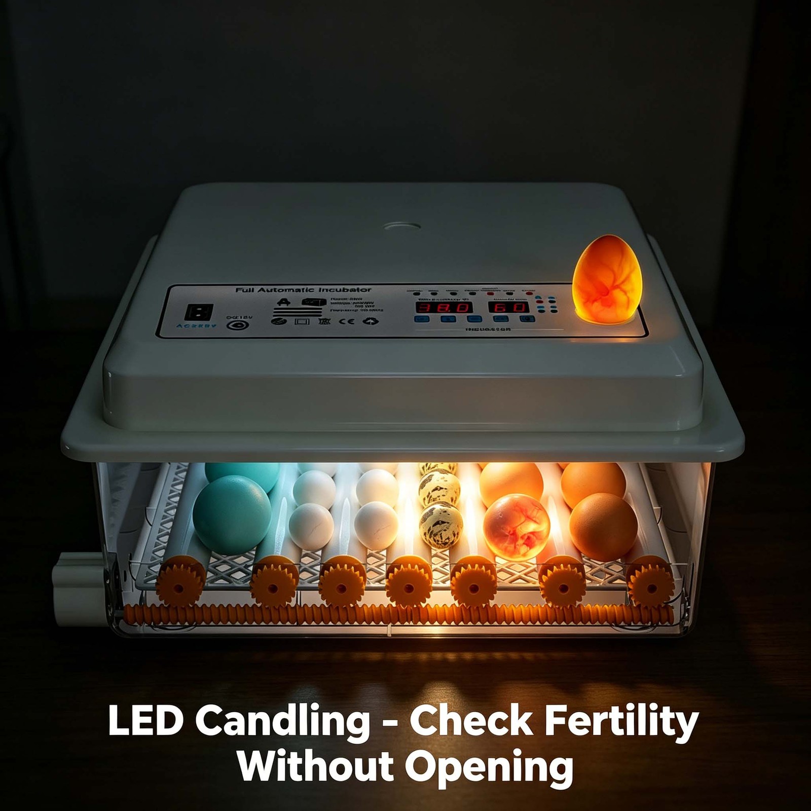 36 Eggs Auto Digital Incubator Temperature Control Turning Chicken Poultry Bird