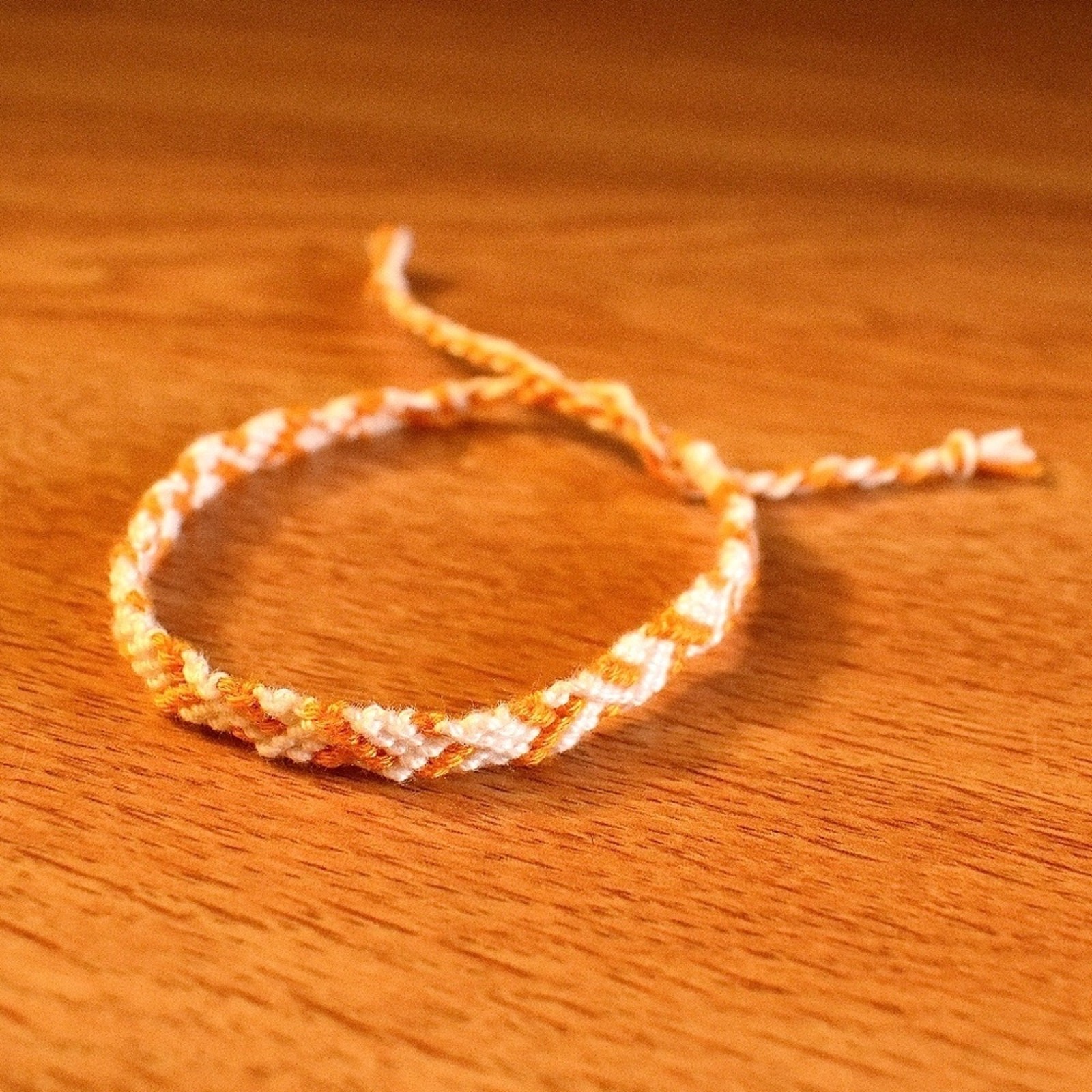Peach Woven Bracelet