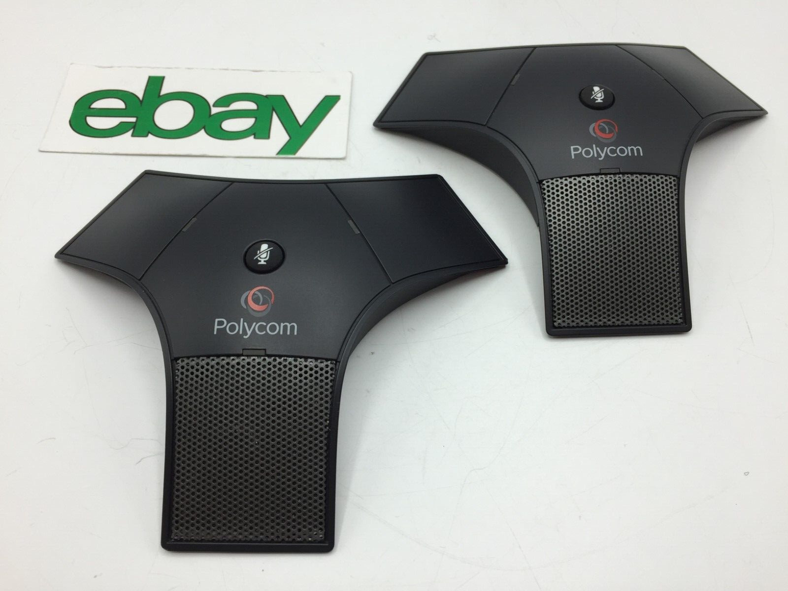 LOT of 2 Polycom IP7000 SoundStation Extension Microphones 2200-40040-001 FR S/H