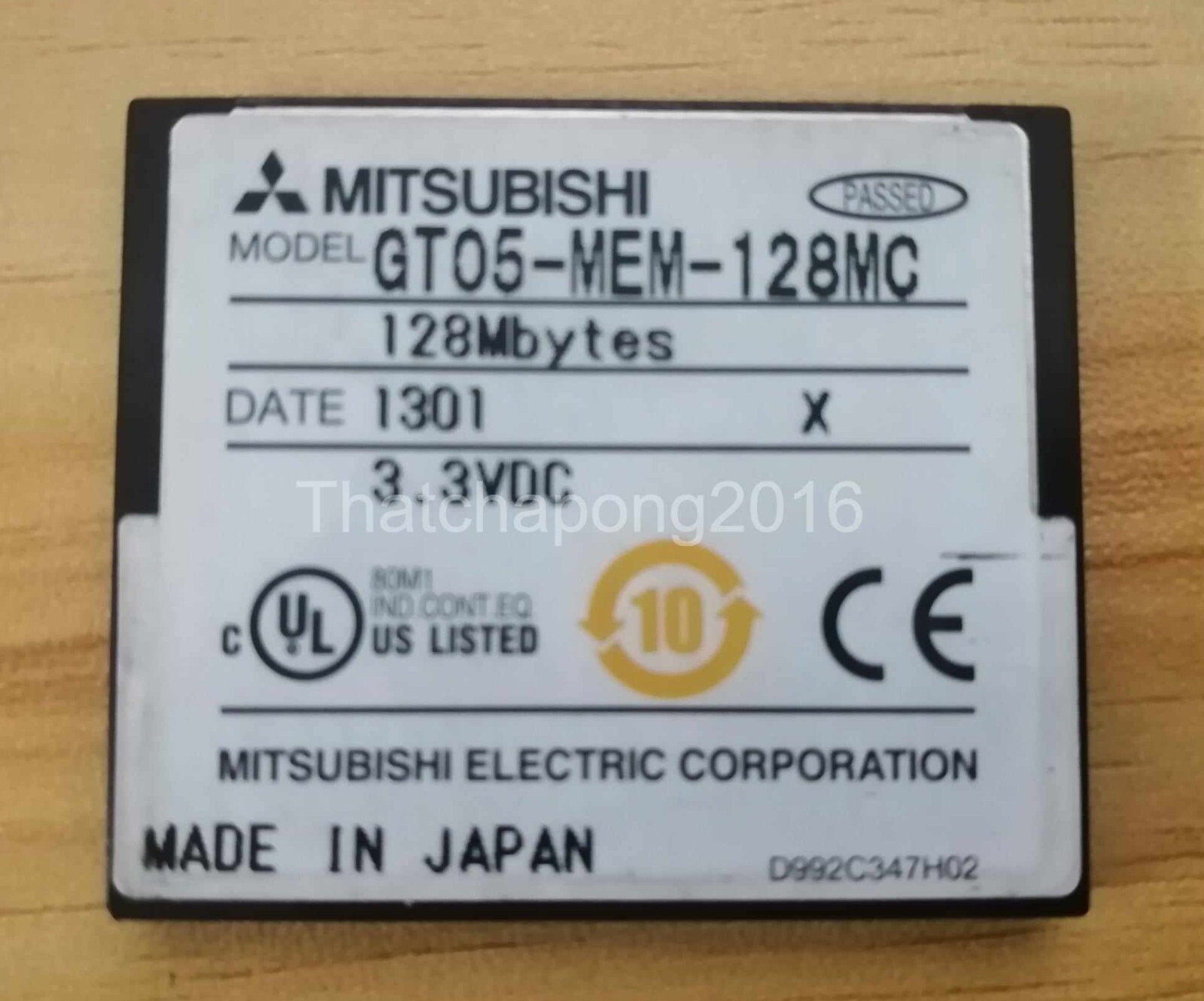 Used Mitsubishi GT05-MEM-128MC memory card Tested Good Condition
