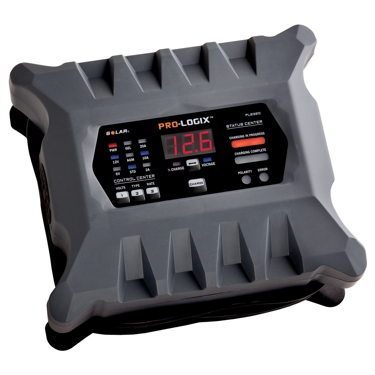 6/12V 20/10/2A SOLAR PRO-LOGIX Battery Charger Clore Automotive PL2320