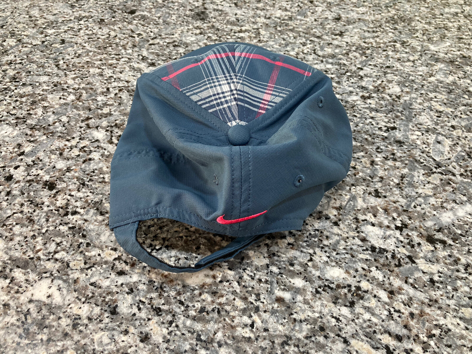 Nike Golf Plaid Snapback Hat Cap One Size Fits All
