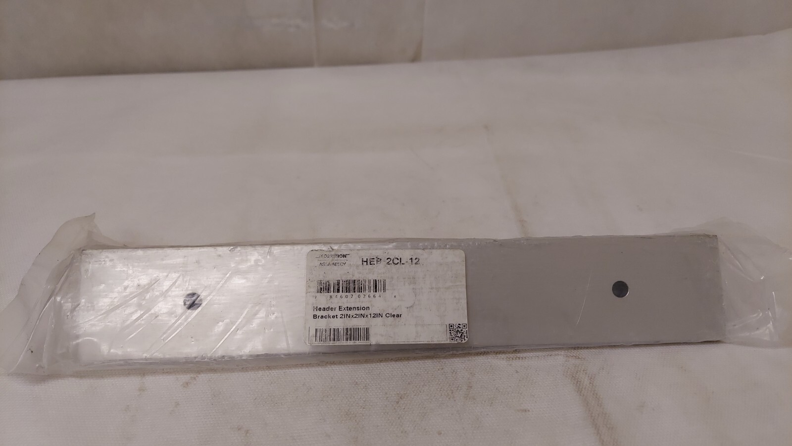 Securitron Assa Abloy Header Extension Bracket Clear 2" x 2" x 12" HEB-2CL-12