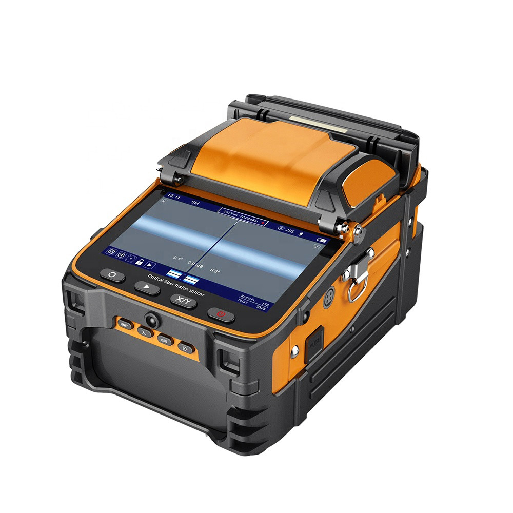 Optical Fiber Fusion Splicer Optical Splicing Machine Kits 5'' Scree TFT Display