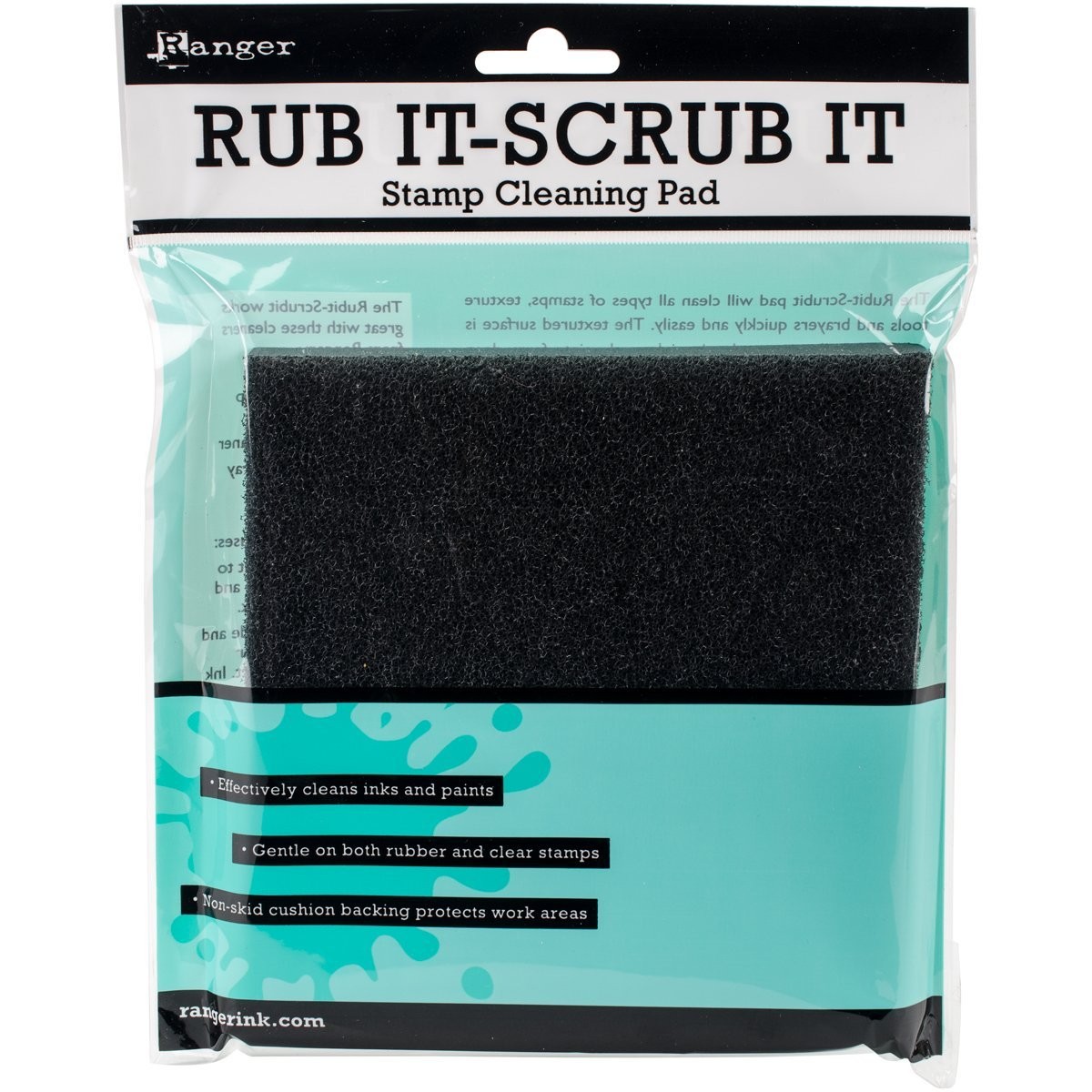 Ranger Inkssentials Rub-It Scrub-It Stamp Cleaning Pad,Ink & Pads