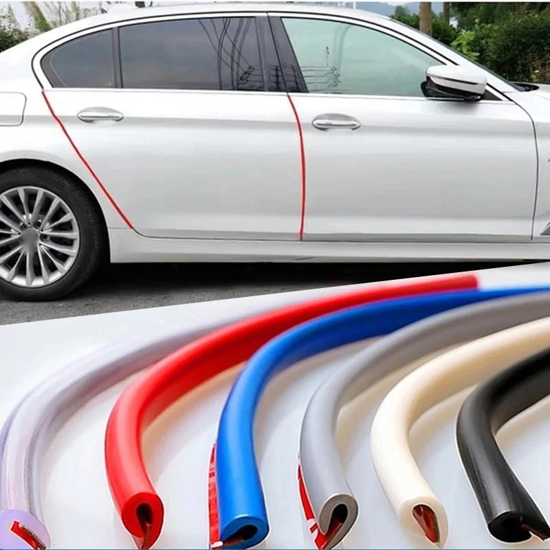 5M Car-Door Edge Guard Protector U-Type Rubber Trim Scratch Protection Moulding