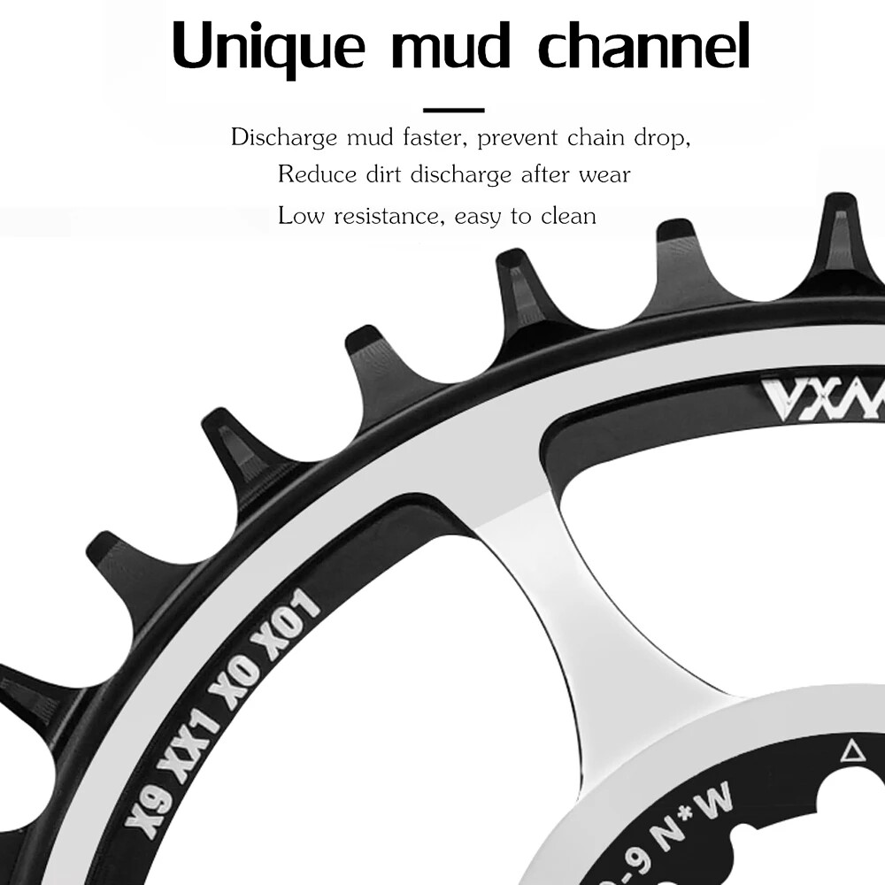 MTB Bicycle Oval Round Chainring 3/6mm Offset Direct Mount Star Ring 32T 34T 36T