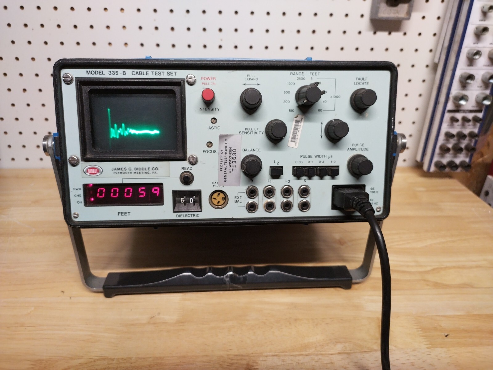 Vintage James Biddle Model 335-B Cable Test Set Working