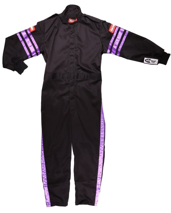 RaceQuip One Piece Single Layer Fire Suit Youth SFI 3.2A / 1 Rated Kids Medium