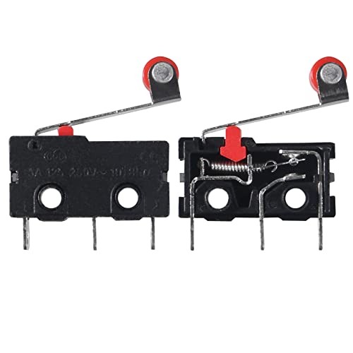 50PCS Micro Limit Switch Normally Open and Close Limit Switch KW12-3 with Balls