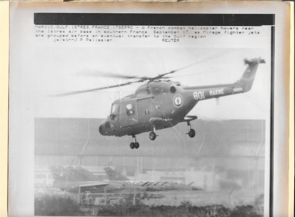 1990 Istres France Helicopter Mirage Fighters Transfer Saudi Arabia News Photo