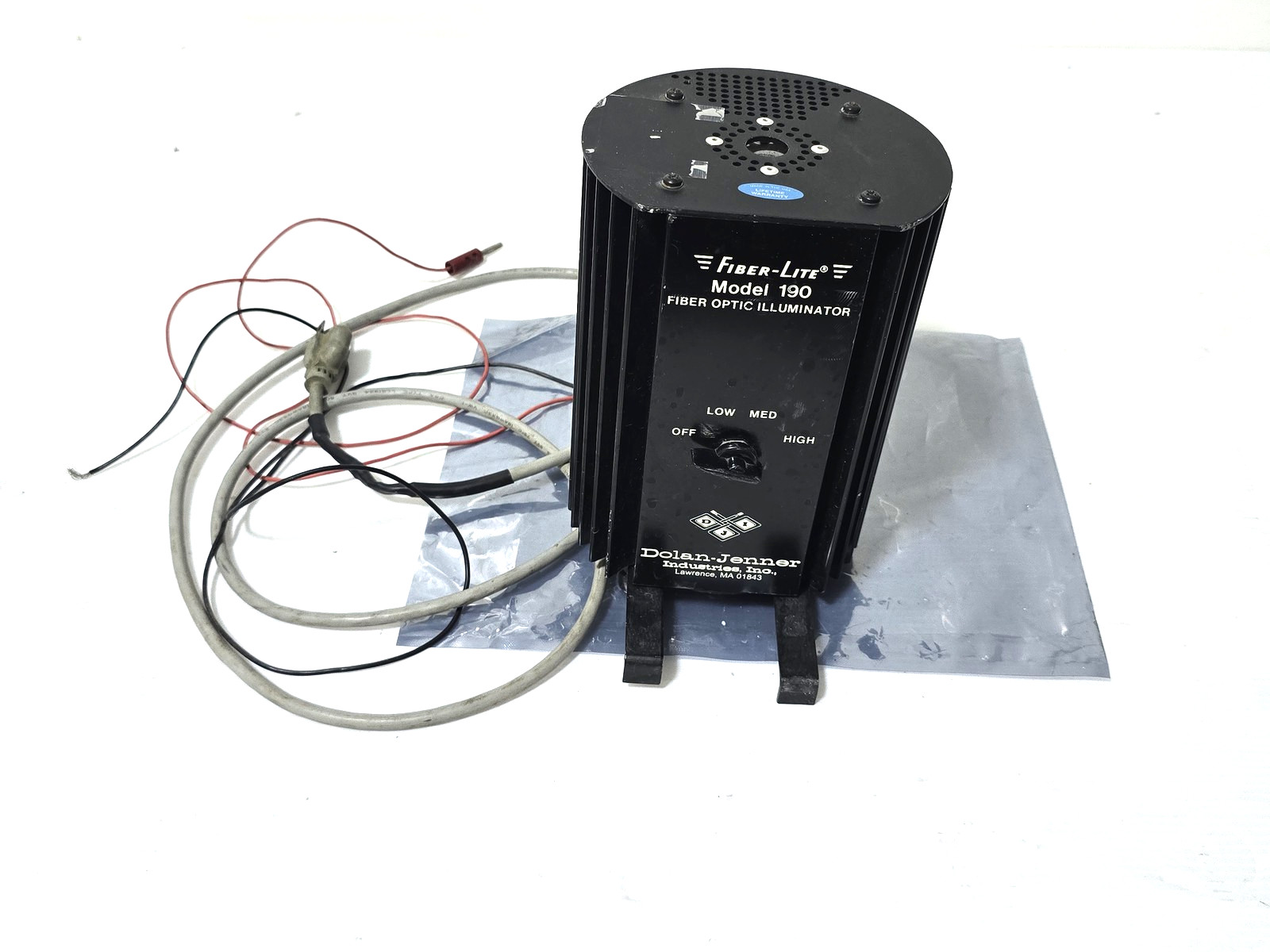 Dolan-Jenner Fiber-Lite Model 190 Fiber Optic Illuminator 120VAC 50W parts only