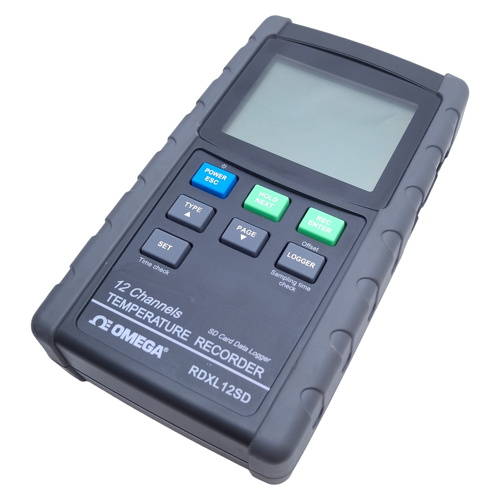 Omega RDXL12SD Portable Thermometer/Data Logger 12-Channel, LCD Display
