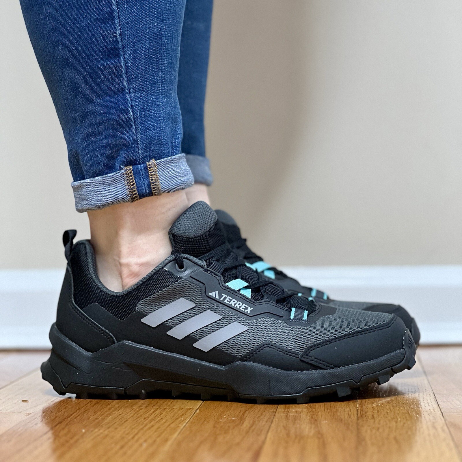 Adidas TERREX AX4 Women’s Hiking Shoe Athletic Sneaker Black Trainer #045